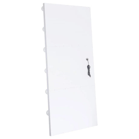 Zayan White High Gloss Full Length Floor Mirror With Lighting by Coaster at Eve Furniture