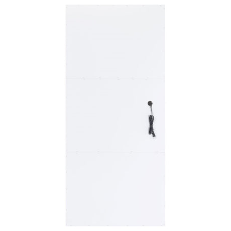 Zayan White High Gloss Full Length Floor Mirror With Lighting by Coaster at Eve Furniture