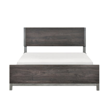 Zephyr Brownish Gray King Panel Bed by Homelegance at Eve Furniture