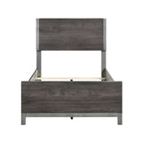 Zephyr Brownish Gray Twin Panel Bed by Homelegance at Eve Furniture