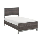 Zephyr Brownish Gray Twin Panel Bed by Homelegance at Eve Furniture