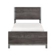 Zephyr Brownish Gray Twin Panel Bed by Homelegance at Eve Furniture