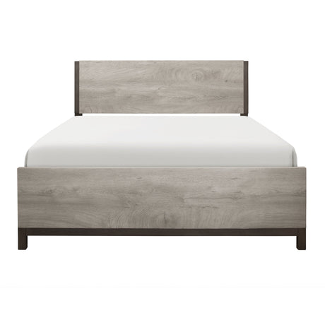 Zephyr Light Gray Full Panel Bed by Homelegance at Eve Furniture