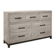 Zephyr Light Gray Panel Bedroom Set by Homelegance at Eve Furniture
