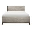 Zephyr Light Gray Queen Panel Bed by Homelegance at Eve Furniture