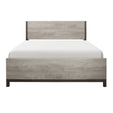 Zephyr Light Gray Queen Panel Bed by Homelegance at Eve Furniture