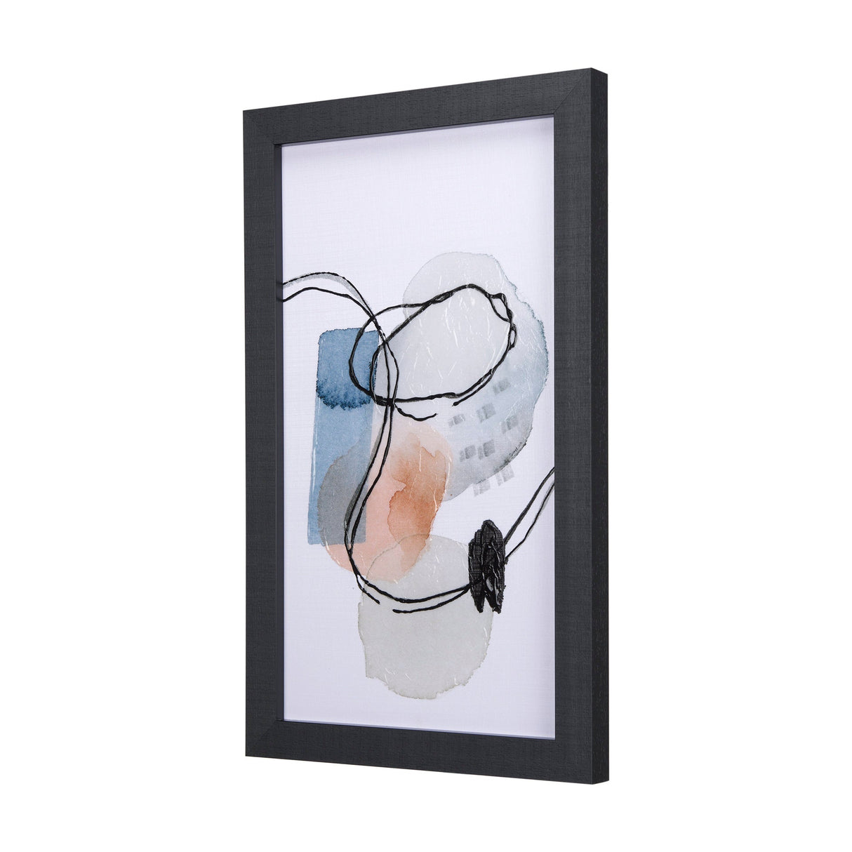 A Cloudy Afternoon I by Mercana Studio a Hand Embellished Textured Framed Art Print by Mercana at Eve Furniture