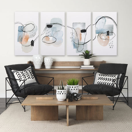 A Cloudy Afternoon IV by Mercana Studio a Hand Embellished Textured Canvas by Mercana at Eve Furniture
