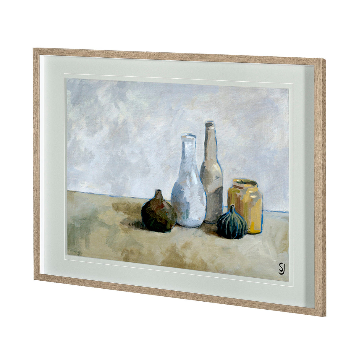 A Collection of Bottles by Steven Johnson Hand Embellished Framed Art Photo Matted under Glass by Mercana at Eve Furniture