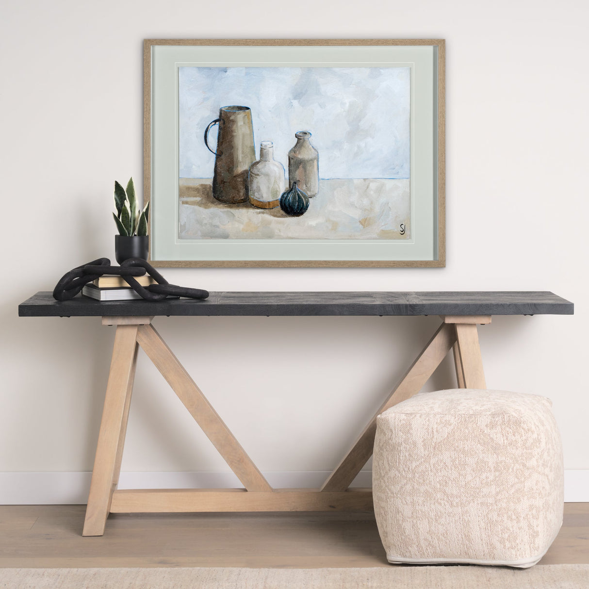A Collection of Jars by Steven Johnson Hand Embellished Textured Framed Art Photo Matted under Glass by Mercana at Eve Furniture