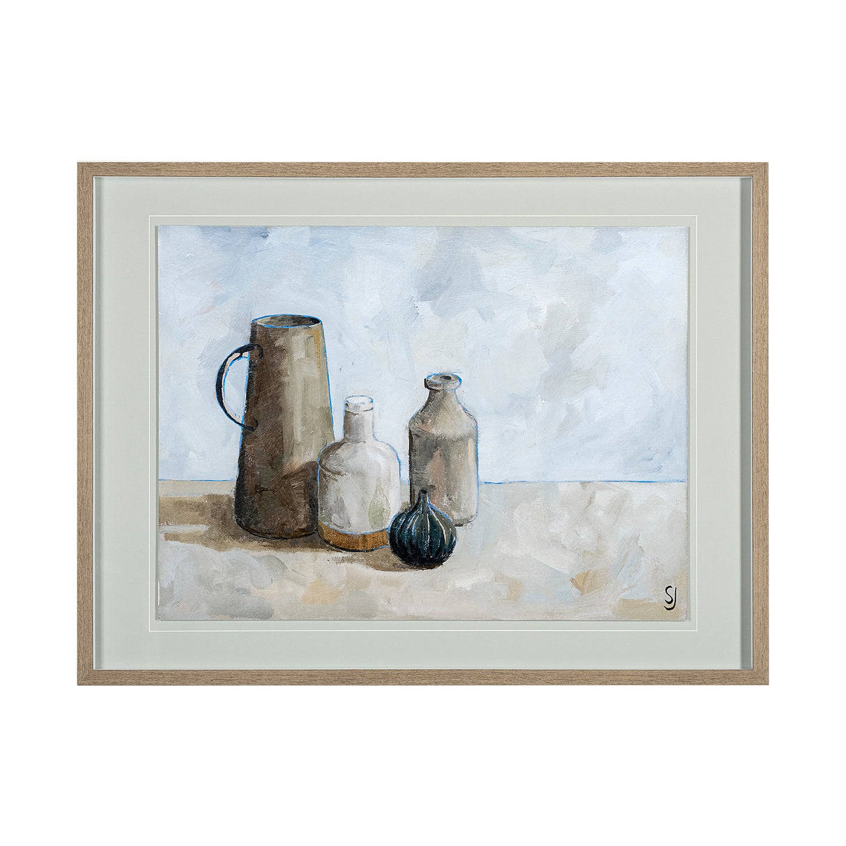 A Collection of Jars by Steven Johnson Hand Embellished Textured Framed Art Photo Matted under Glass by Mercana at Eve Furniture
