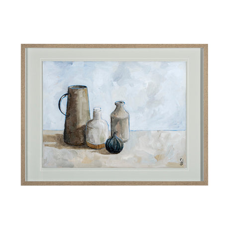 A Collection of Jars by Steven Johnson Hand Embellished Textured Framed Art Photo Matted under Glass by Mercana at Eve Furniture