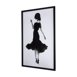 A Dancing Night II by Mercana Studio a Hand Embellished Textured Framed Art Print Matted under Glass by Mercana at Eve Furniture