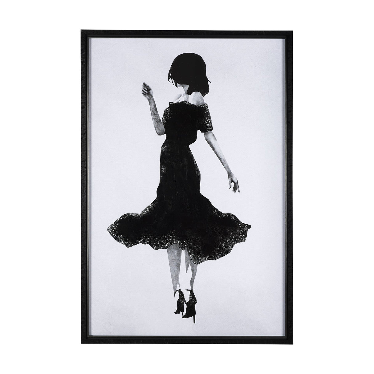 A Dancing Night II by Mercana Studio a Hand Embellished Textured Framed Art Print Matted under Glass by Mercana at Eve Furniture