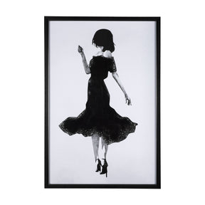 A Dancing Night II by Mercana Studio a Hand Embellished Textured Framed Art Print Matted under Glass by Mercana at Eve Furniture