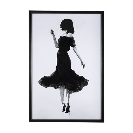 A Dancing Night II by Mercana Studio a Hand Embellished Textured Framed Art Print Matted under Glass by Mercana at Eve Furniture