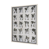 A Dogs Many Faces by Mercana Studio Hand-Embellished Framed Artwork Matted under Glass by Mercana at Eve Furniture