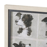 A Dogs Many Faces by Mercana Studio Hand-Embellished Framed Artwork Matted under Glass by Mercana at Eve Furniture