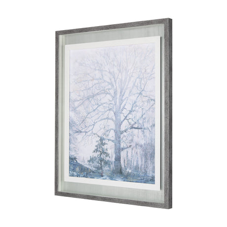 A Fresh Winter Morning I by Mercana Studio Hand Embellished Framed Art Print Matted under Glass by Mercana at Eve Furniture