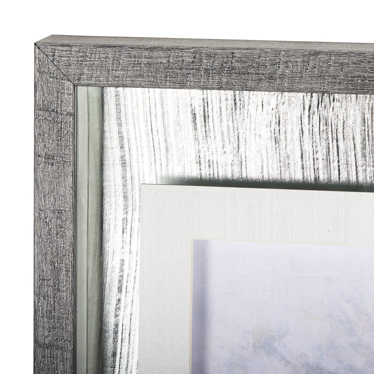 A Fresh Winter Morning I by Mercana Studio Hand Embellished Framed Art Print Matted under Glass by Mercana at Eve Furniture