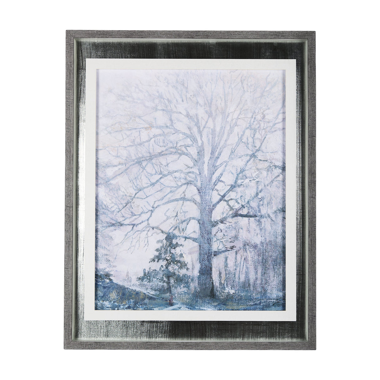 A Fresh Winter Morning I by Mercana Studio Hand Embellished Framed Art Print Matted under Glass by Mercana at Eve Furniture