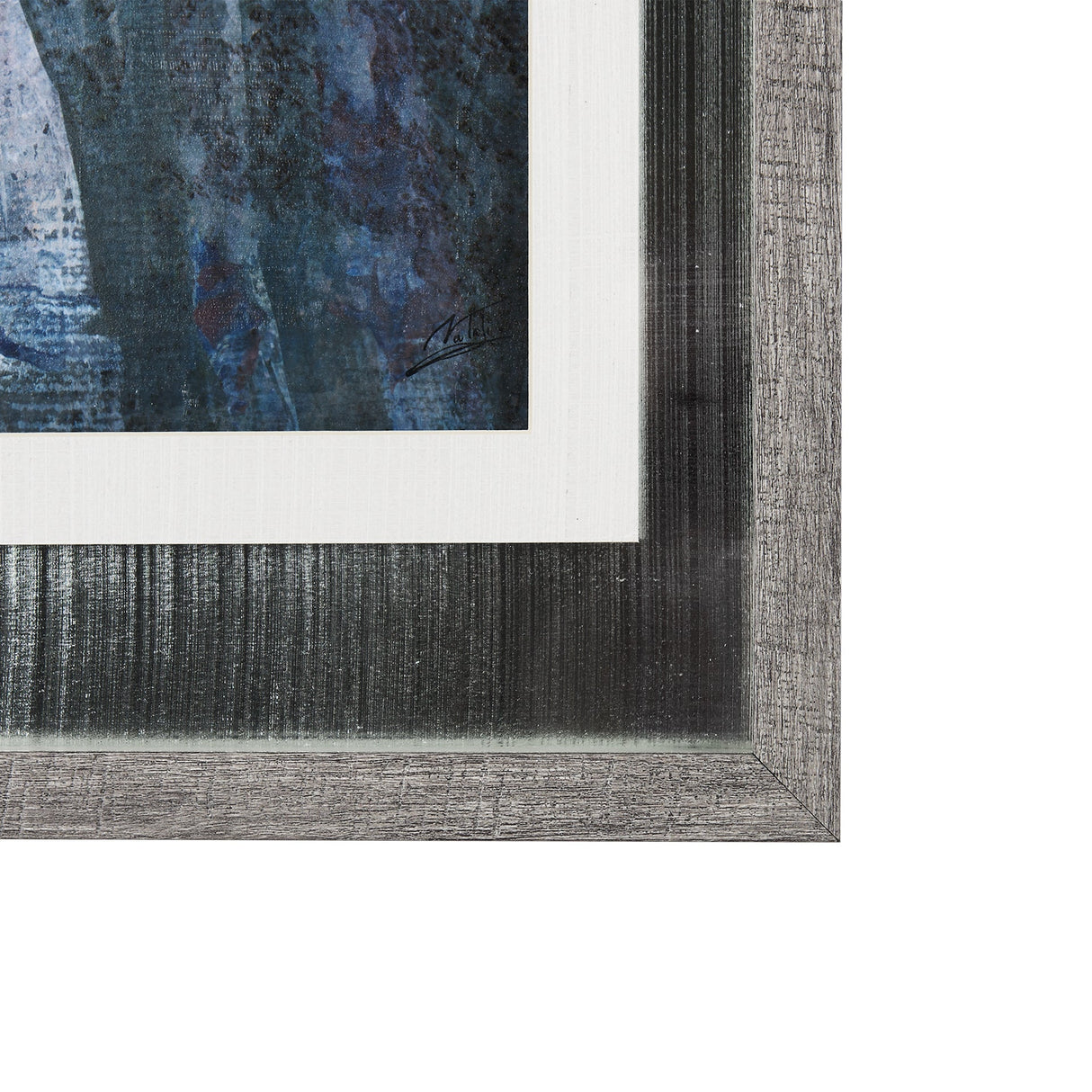 A Fresh Winter Morning II by Mercana Studio Hand Embellished Framed Art Print Matted under Glass by Mercana at Eve Furniture