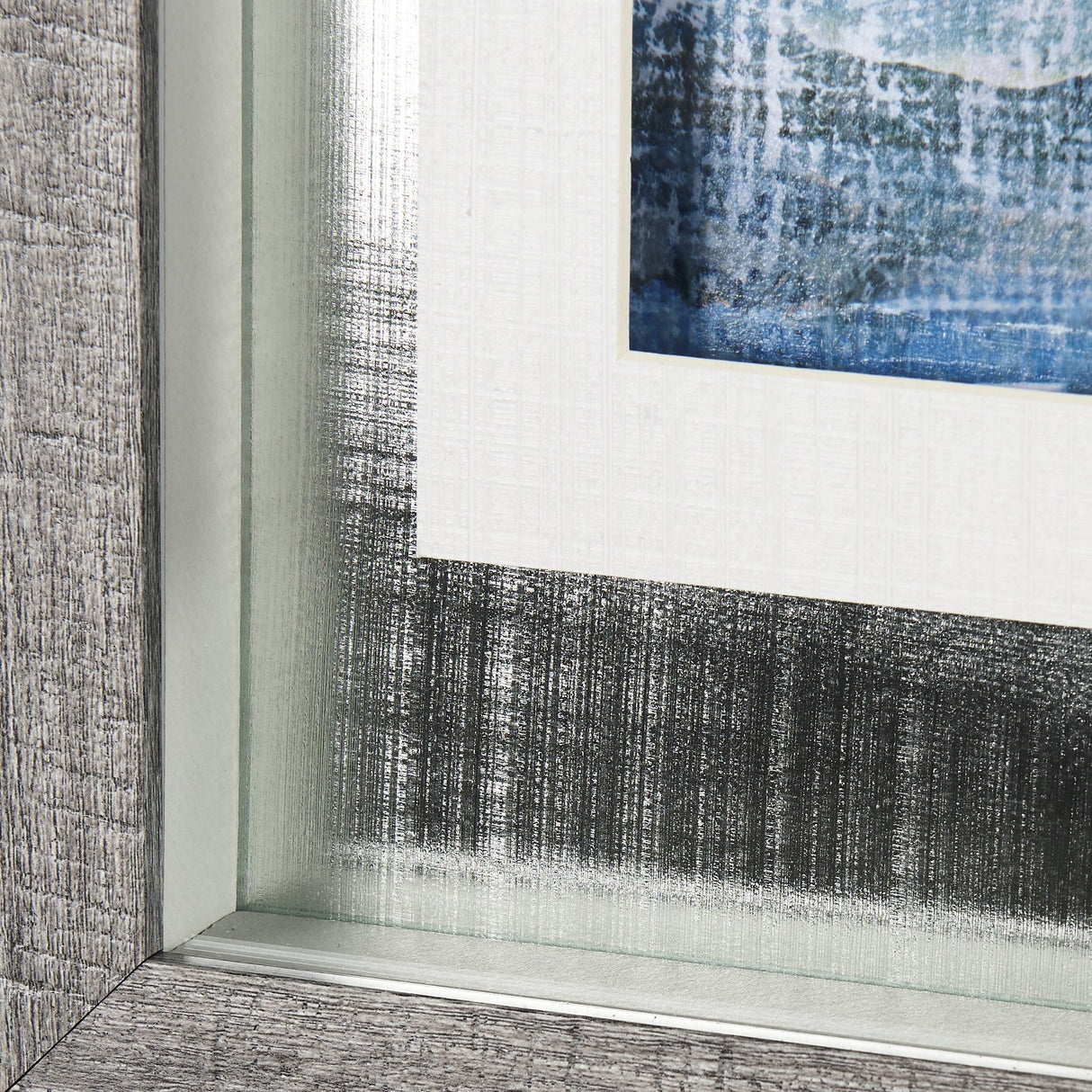 A Fresh Winter Morning II by Mercana Studio Hand Embellished Framed Art Print Matted under Glass by Mercana at Eve Furniture