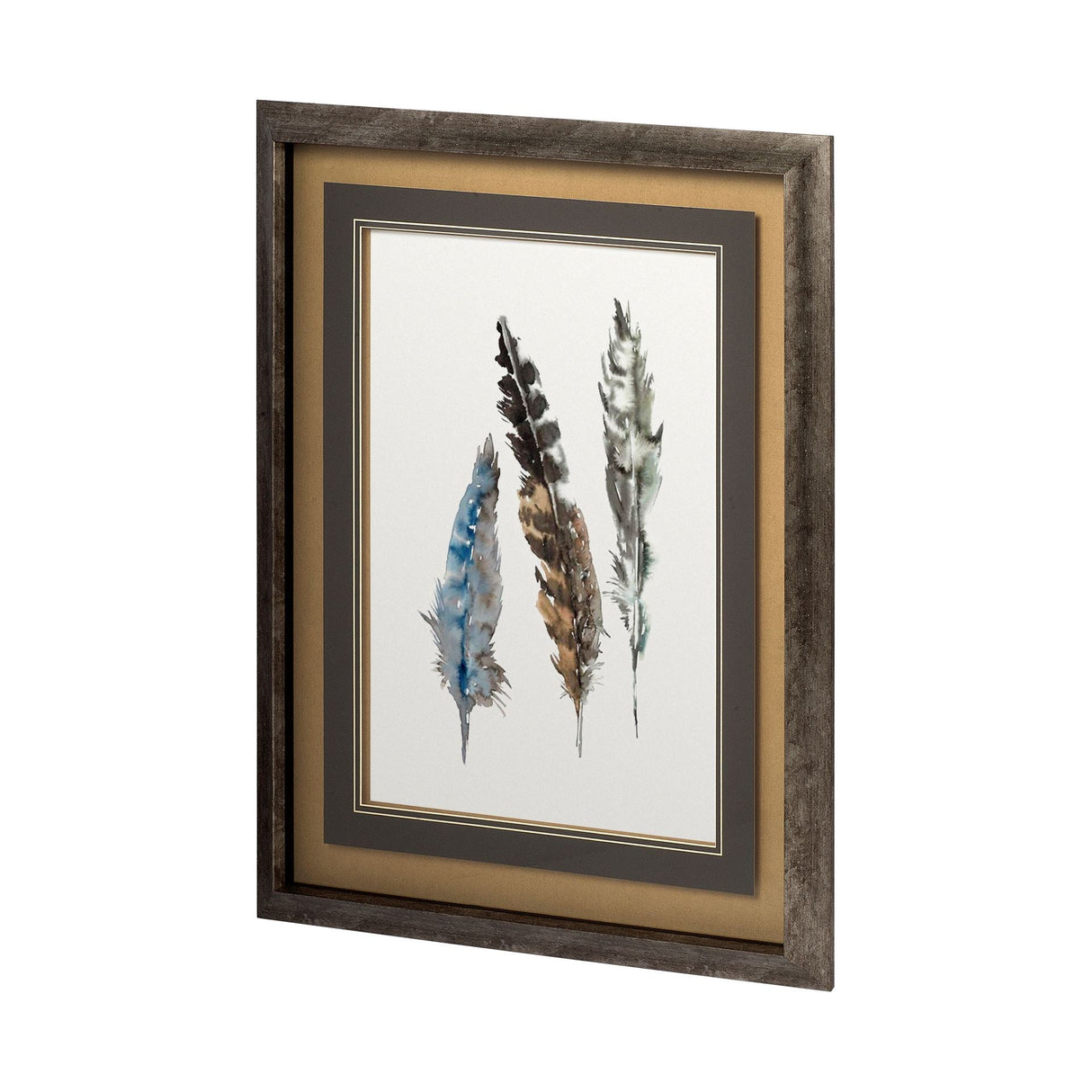 A Light Touch II by Rebecca Meyers a Hand Embellished Textured Framed Art Print Matted under Glass by Mercana at Eve Furniture