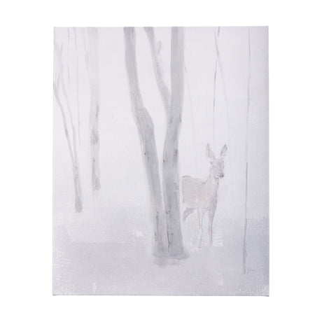 A Winter Day in Forest I by Mercana Studio a Hand Embellished Textured Canvas by Mercana at Eve Furniture
