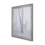 A Winter Day in Forest I by Mercana Studio Hand Embellished Framed Art Print Matted under Glass by Mercana at Eve Furniture