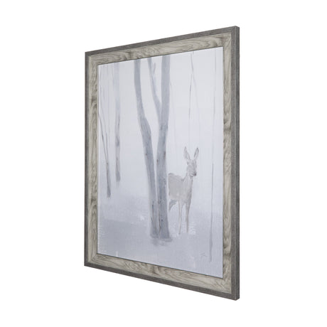 A Winter Day in Forest I by Mercana Studio Hand Embellished Framed Art Print Matted under Glass by Mercana at Eve Furniture