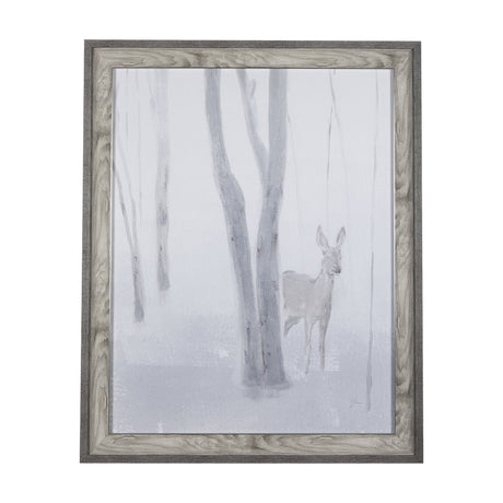 A Winter Day in Forest I by Mercana Studio Hand Embellished Framed Art Print Matted under Glass by Mercana at Eve Furniture