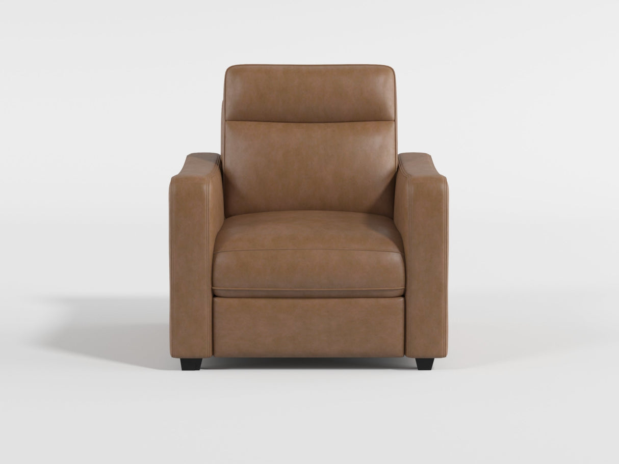 Equinox Brown Power Reclining Chair with Curved Track Arms by Homelegance at Eve Furniture