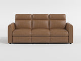 Equinox Brown Power Double Reclining Sofa with Rounded Track Arms by Homelegance at Eve Furniture