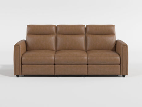 Equinox Brown Power Double Reclining Sofa with Rounded Track Arms by Homelegance at Eve Furniture
