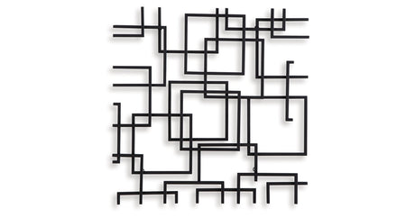 Aadanton Black Wall Decor by Ashley at Eve Furniture
