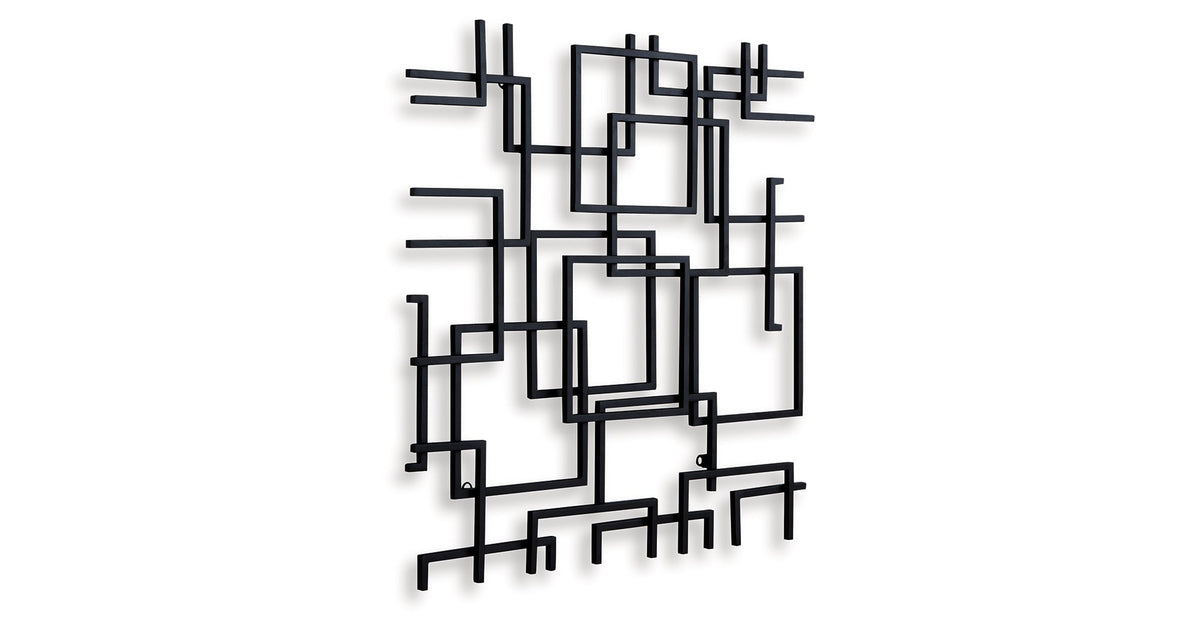Aadanton Black Wall Decor by Ashley at Eve Furniture