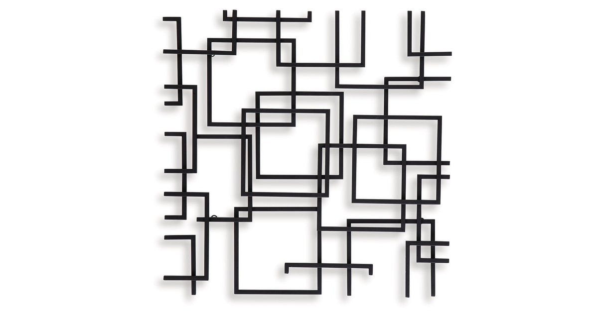 Aadanton Black Wall Decor by Ashley at Eve Furniture
