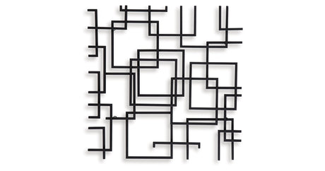 Aadanton Black Wall Decor by Ashley at Eve Furniture