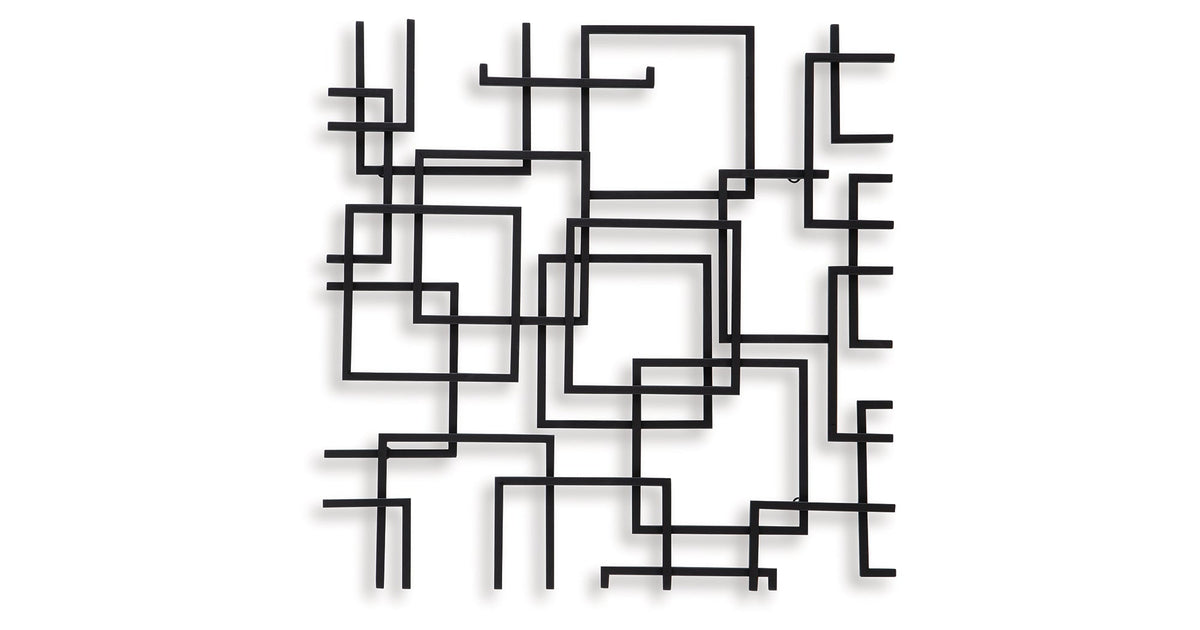 Aadanton Black Wall Decor by Ashley at Eve Furniture