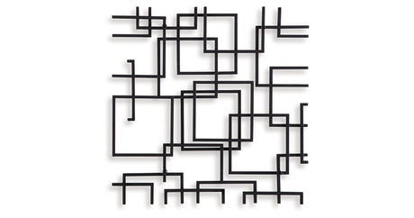 Aadanton Black Wall Decor by Ashley at Eve Furniture