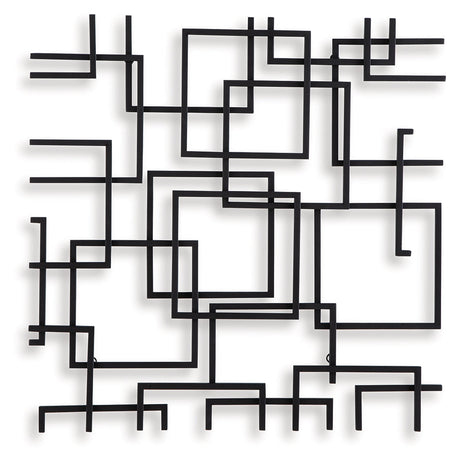 Aadanton Black Wall Decor by Ashley at Eve Furniture