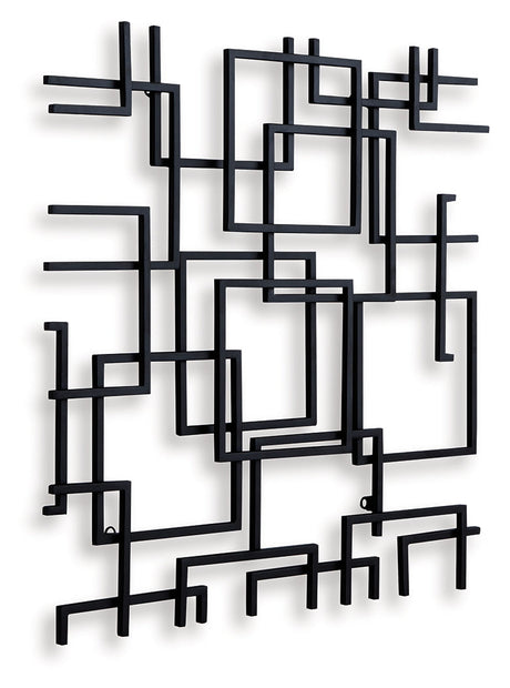 Aadanton Black Wall Decor by Ashley at Eve Furniture