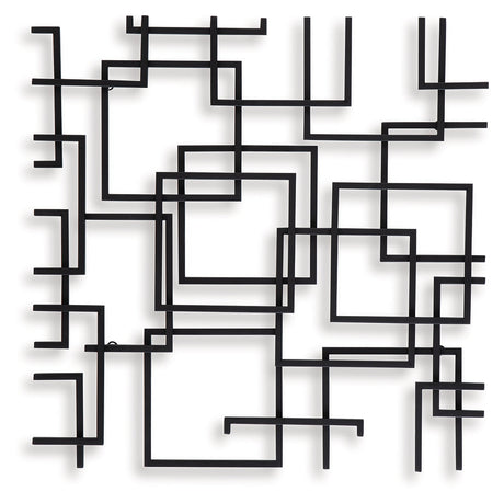 Aadanton Black Wall Decor by Ashley at Eve Furniture