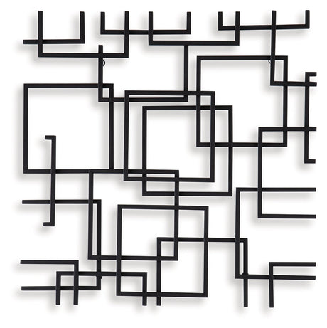Aadanton Black Wall Decor by Ashley at Eve Furniture