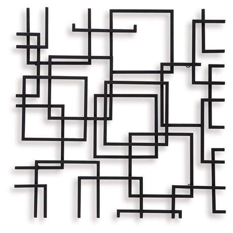 Aadanton Black Wall Decor by Ashley at Eve Furniture