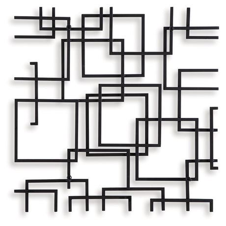 Aadanton Black Wall Decor by Ashley at Eve Furniture