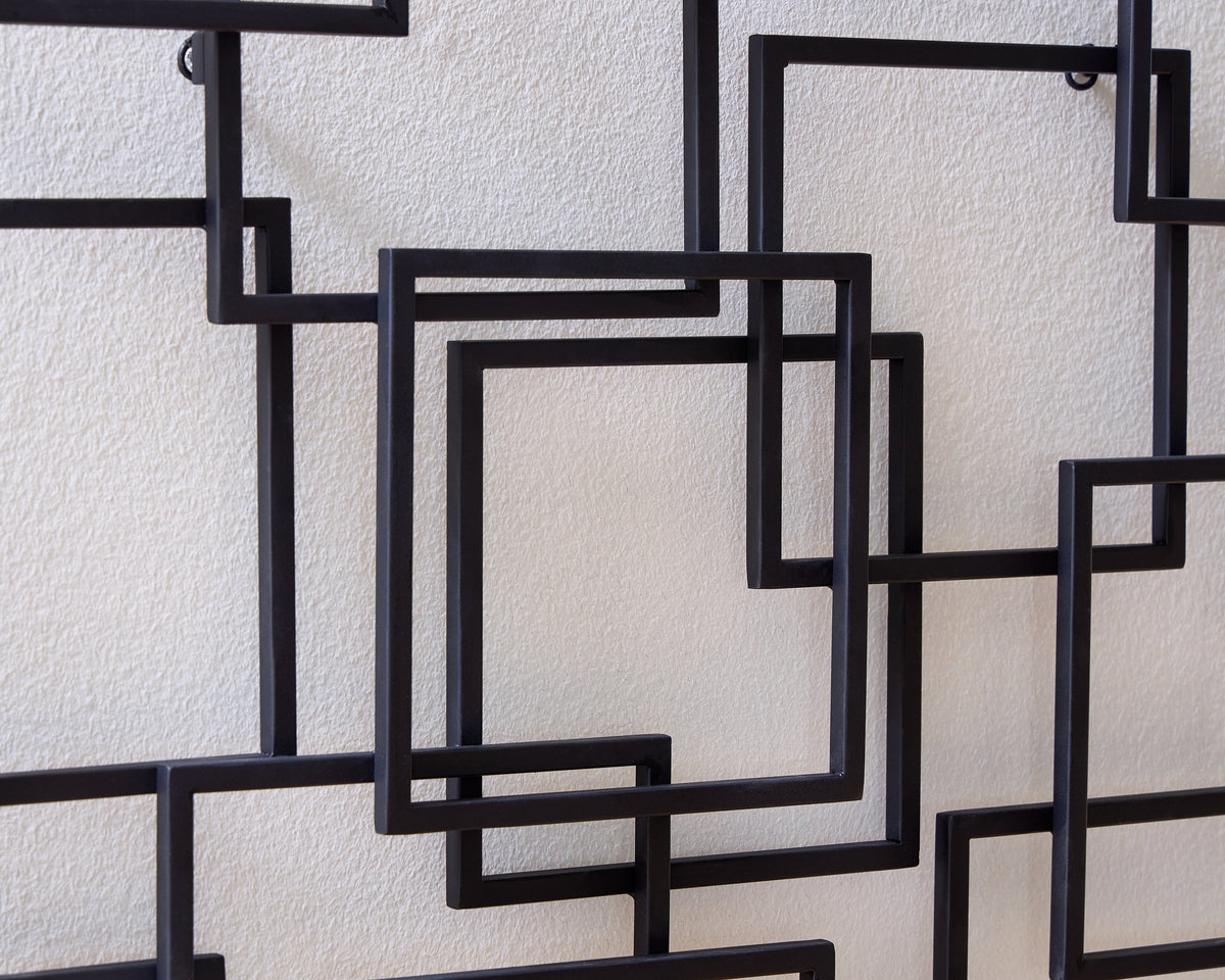 Aadanton Black Wall Decor by Ashley at Eve Furniture