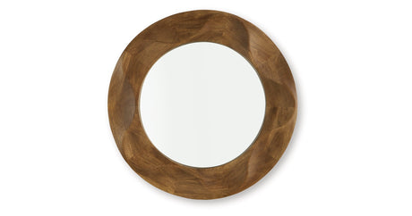 Aajon Brown Accent Mirror by Ashley at Eve Furniture