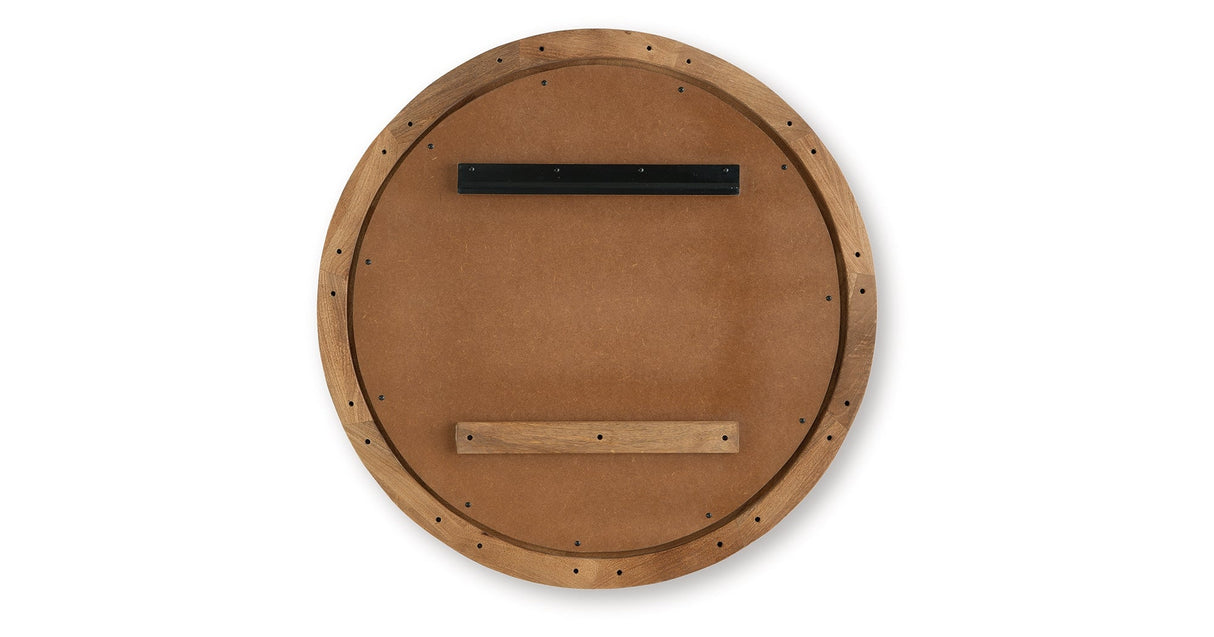 Aajon Brown Accent Mirror by Ashley at Eve Furniture